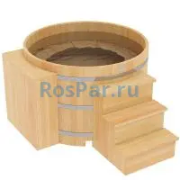 Фурако круглая «PREMIUM» из кедра с электроподогревом 1800 мм