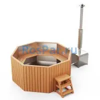 Фурако «COMFORT Октагон» из нержавеющей стали с внешней печью 2000 мм