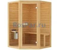 Финская сауна двухместная угловая «ORIGINAL» с электрической печью