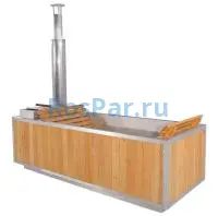 Ванна-Фурако «PREMIUM» из нержавеющей стали со встроенной печью