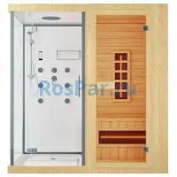 Одноместная инфракрасная сауна «ORIGINAL» с душевой кабиной
