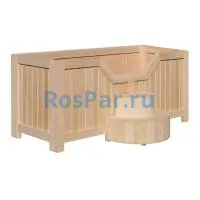 Японская баня Офуро опилочная и галечная