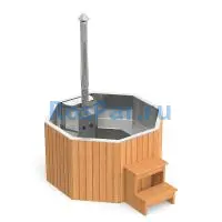 Фурако «PREMIUM Октагон» из нержавеющей стали со встроенной печью 2150 мм