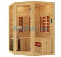 Комбинированная сауна трехместная угловая «ORIGINAL»