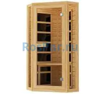 Одноместная угловая инфракрасная сауна «ORIGINAL» с карбоновыми излучателями