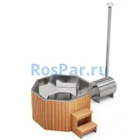 Фурако «PREMIUM Октагон» из нержавеющей стали с внешней печью 2150 мм