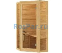 Финская сауна одноместная угловая «ORIGINAL» с электрической печью