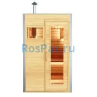 Уличная модульная двухместная сауна «COMFORT» с дровяной печью