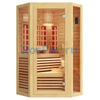 Комбинированная сауна одноместная угловая «COMFORT»