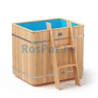 Прямоугольная купель «ORIGINAL» с пластиковой вставкой длина 1000 мм ширина 780 мм высота 900 мм