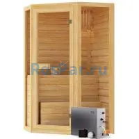 Паровая сауна одноместная угловая «COMFORT» с парогенератором «SteamLux»