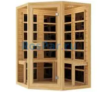 Двухместная угловая инфракрасная сауна «ORIGINAL» с карбоновыми излучателями