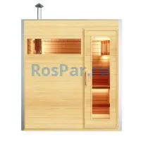Уличная модульная трехместная сауна «COMFORT» с дровяной печью