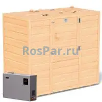 Мини-сауна двухместная «Sauna by Siberia Premium» с парогенератором «SteamLux»