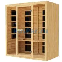 Трехместная инфракрасная сауна «ORIGINAL» с карбоновыми излучателями