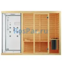 Трехместная финская сауна «ORIGINAL» с душевой кабиной