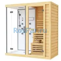 Одноместная финская сауна «COMFORT» с душевой кабиной