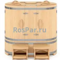 Кедровая бочка двухместная «Классическая»