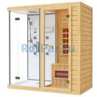 Одноместная инфракрасная сауна «COMFORT» с душевой кабиной