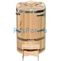 Кедровая бочка круглая «Профессиональная» со скосом