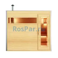 Уличная модульная четырехместная сауна «COMFORT» с дровяной печью