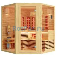 Комбинированная сауна трехместная угловая «COMFORT»
