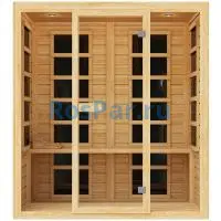 Трехместная инфракрасная сауна «COMFORT» с карбоновыми излучателями