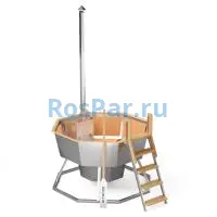 Банный чан «PREMIUM NEO STEEL» на подставке со встроенной печью 1750 мм