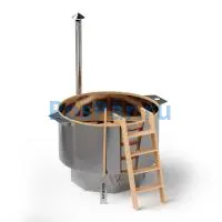 Банный чан КРУГЛЫЙ «Сибирский знахарь» диаметр 1900 мм высота 1250 мм, глубина чаши 850 мм