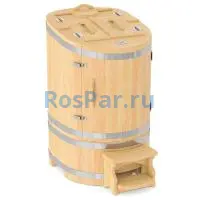 Кедровая бочка овальная «Профессиональная» со скосом