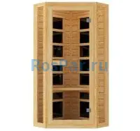 Одноместная угловая инфракрасная сауна «COMFORT» с карбоновыми излучателями