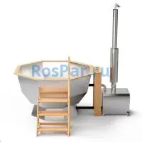 Банный чан «COMFORT» на подставке с внешней печью 2150 мм