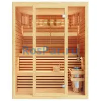 Финская сауна трехместная «COMFORT» с электрической печью