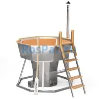 Банный чан «PREMIUM NEO STEEL» на подставке с печью 1750 мм