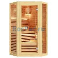 Финская сауна одноместная угловая «COMFORT» с электрической печью
