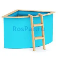 Угловая купель «COMFORT» из полипропилена длина 1500 мм ширина 1500 мм высота 1000 мм