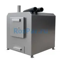 Внешняя квадратная дровяная печь «SteamLux» PREMIUM для бассейна и купели 65 кВт