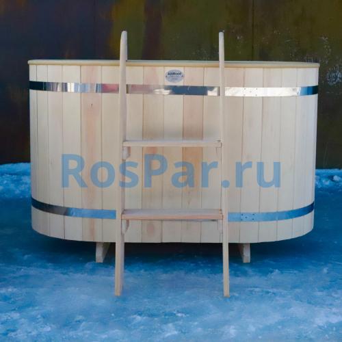 Овальная купель «ORIGINAL» с пластиковой вставкой длина 1000 мм ширина 780 мм высота 900 мм