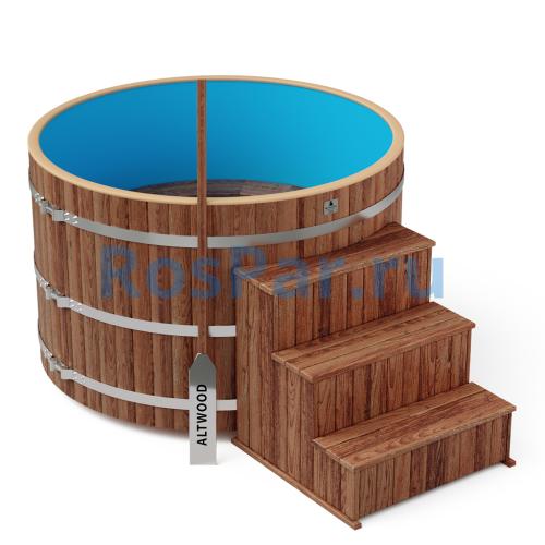 Фурако круглая «COMFORT» из лиственницы с пластиковой вставкой с электроподогревом 1700 мм