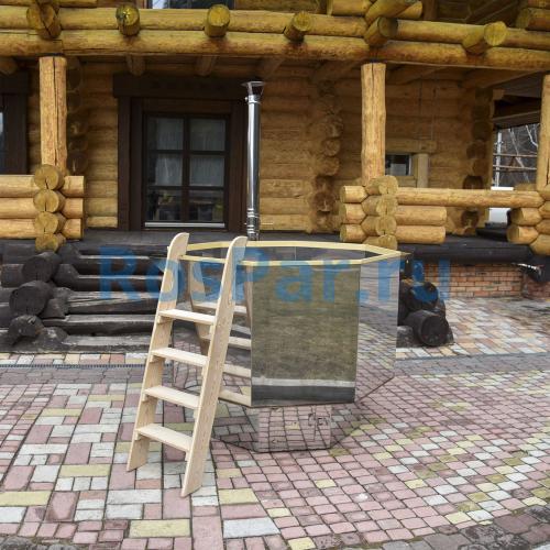 Банный чан 8 гр. «Сибирский знахарь» 1650 мм высота 1250 мм, глубина чаши 850 мм