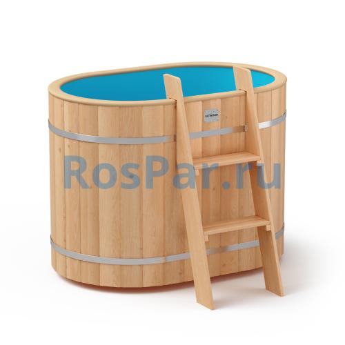 Овальная купель «ORIGINAL» с пластиковой вставкой длина 1200 мм ширина 780 мм высота 900 мм