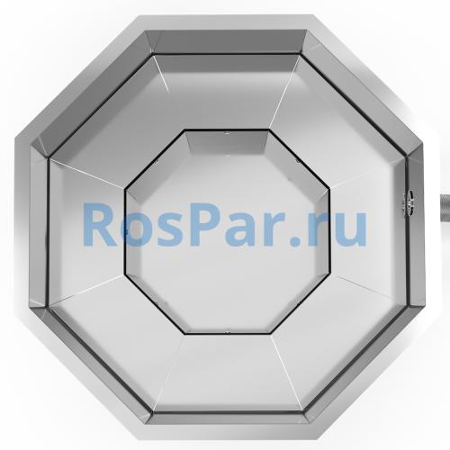 Фурако «PREMIUM terrace Октагон» из нержавеющей стали с внешней печью 2150 мм