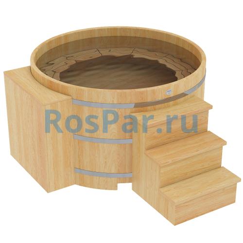 Фурако круглая «PREMIUM» из кедра с электроподогревом 2000 мм