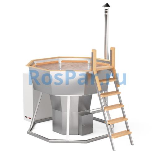 Банный чан «PREMIUM NEO STEEL» на подставке с газовой горелкой 1750 мм