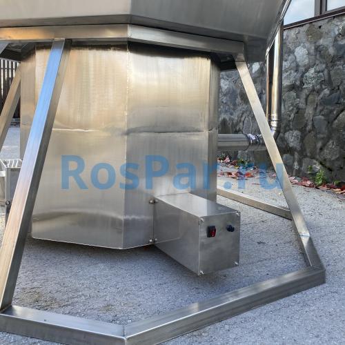 Банный чан «PREMIUM NEO BLACK» на подставке с печью 2350 мм