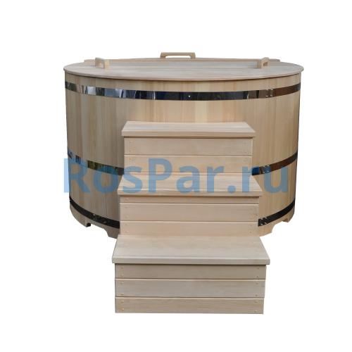 Фурако круглая «PREMIUM» из кедра со встроенной печью 1700 мм