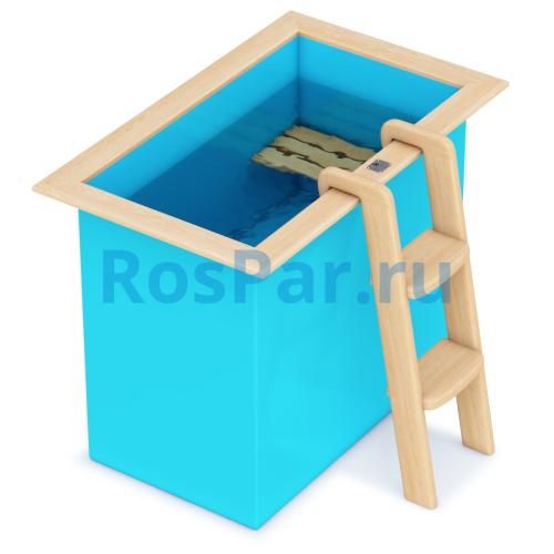 Прямоугольная купель «COMFORT» из полипропилена длина 1400 мм ширина 780 мм высота 1000 мм