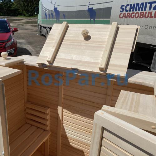 Мини-сауна двухместная «Sauna by Siberia Premium» с парогенератором «SteamLux»