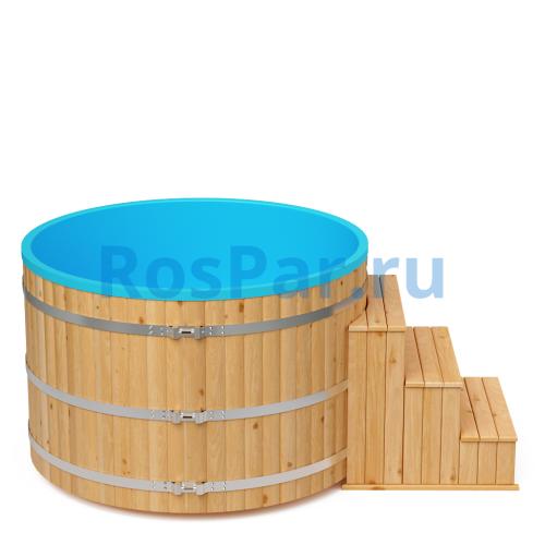 Фурако круглая «COMFORT» из лиственницы с термопластиковой вставкой с электроподогревом 1700 мм