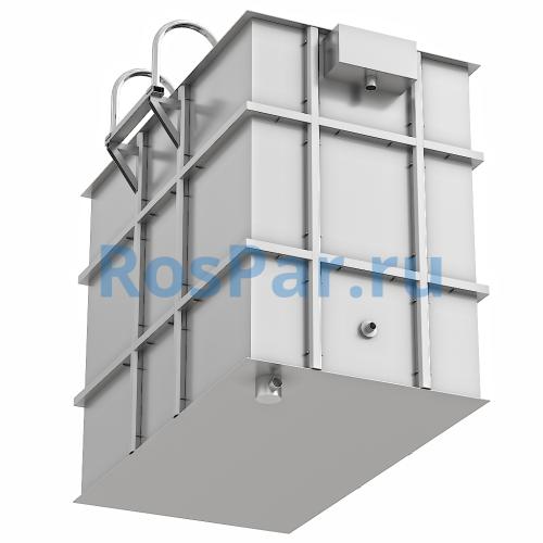 Прямоугольная купель «COMFORT» из нержавеющей стали длина 1500 мм ширина 1000 мм высота 1150 мм